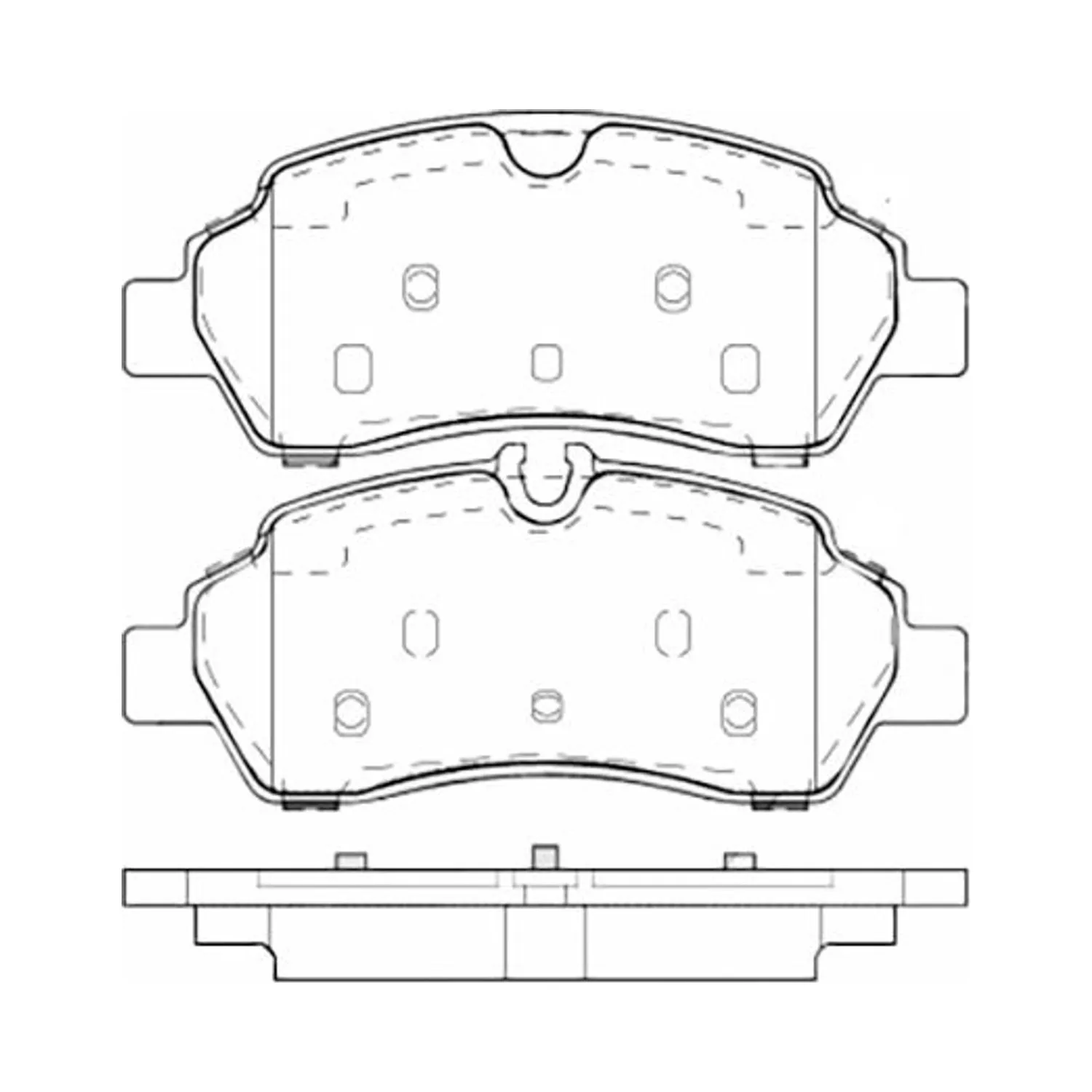 Pastillas de freno Traseras para Ford Transit 2014 al 2020